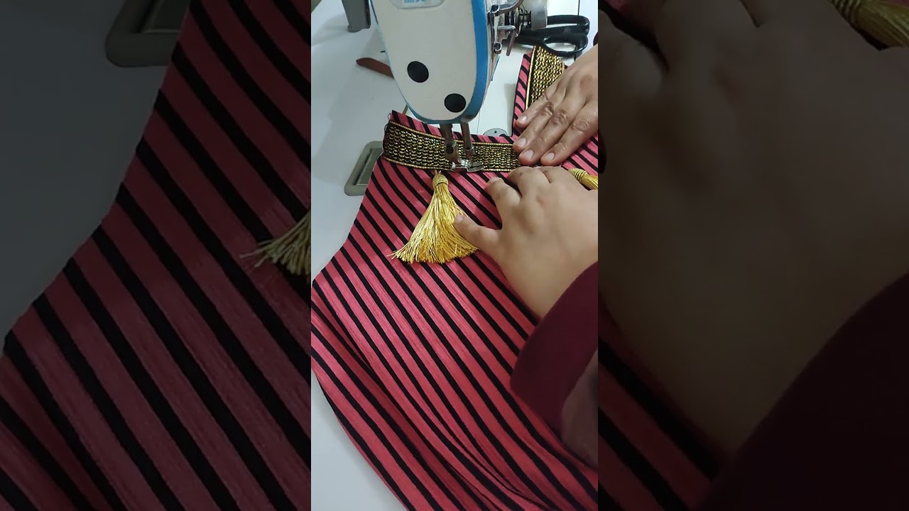 خياطة دشداشة رياضي الجزء الثاني