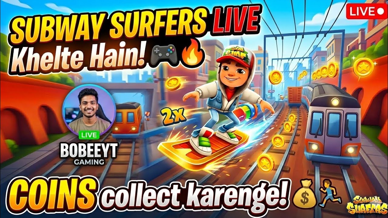 Subway Surfers LIVE 🚀 Aaj Karenge Mega Coin Collection! 💰 #gaming
