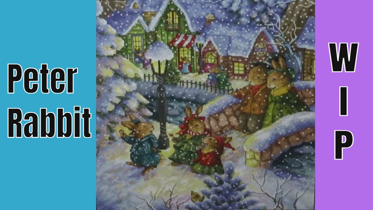 Peter Rabbit Stitch With Me #paintingfairy #crossstitch