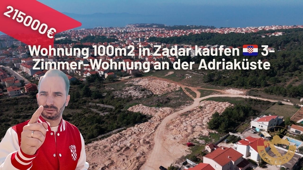Wohnung 100m2 in Zadar kaufen 🇭🇷 3-Zimmer-Wohnung an der Adriaküste