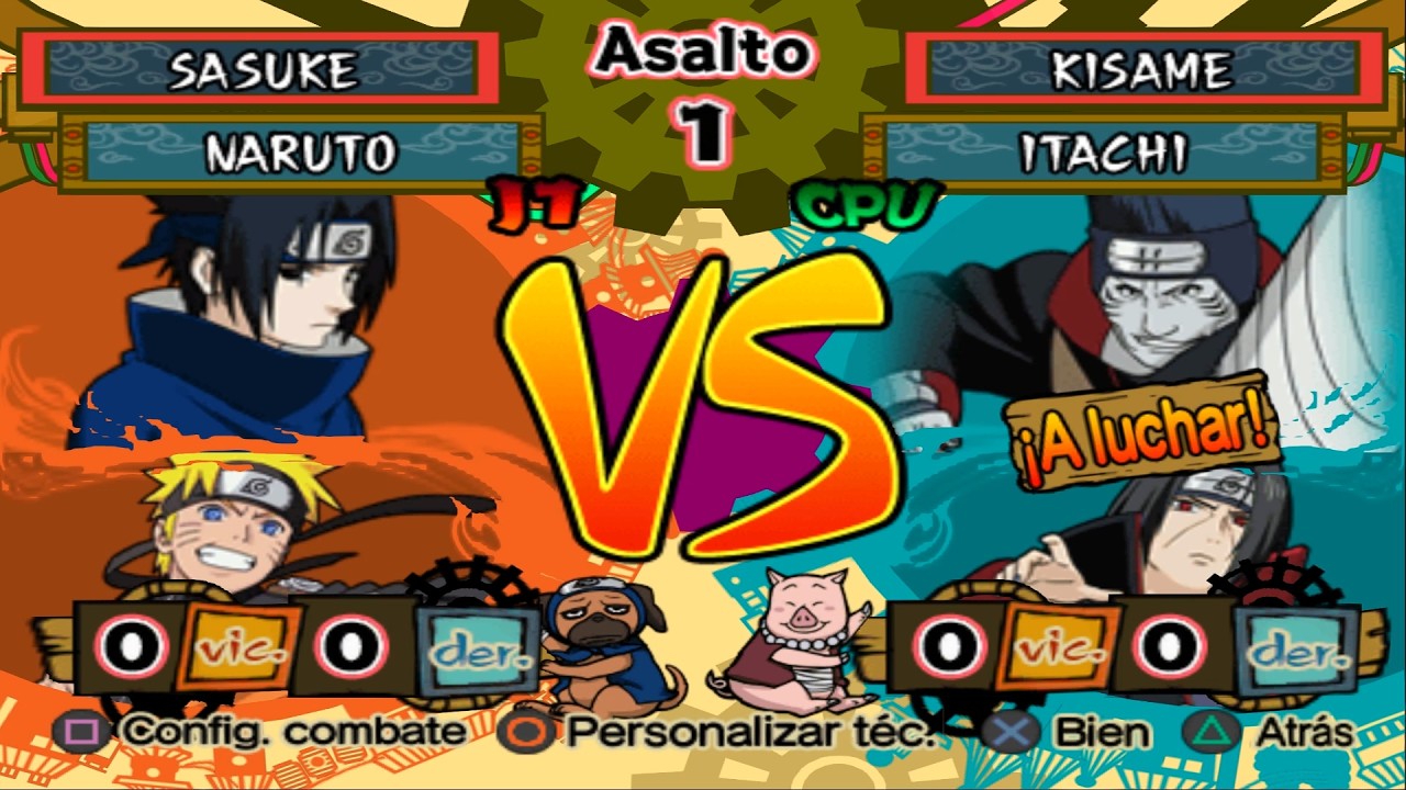 Sasuke (Clássico) VS Kisame - Naruto Shippuden Ultimate Ninja 5