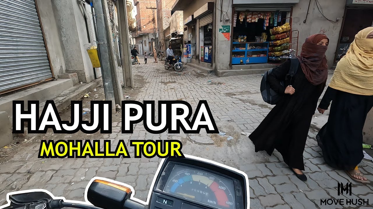 HAJJI PURA MOHALLA Pakistan Motorcycle Riding TOUR POV Sialkot Motorbike [4k] حاجی پورہ