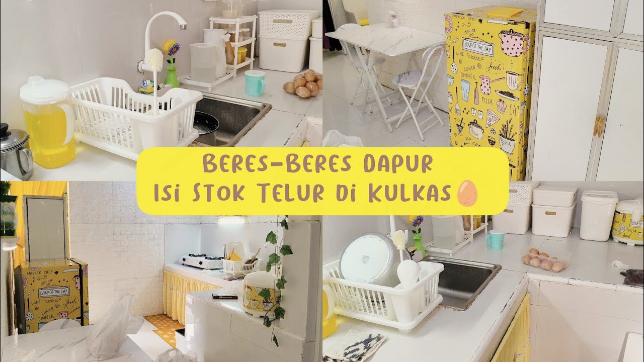 Beres-Beres Dapur & Isi Stok Telur di Kulkas 🥚Rutinitas Bersih Dapur Bikin Rumah Rapi dan Nyaman 