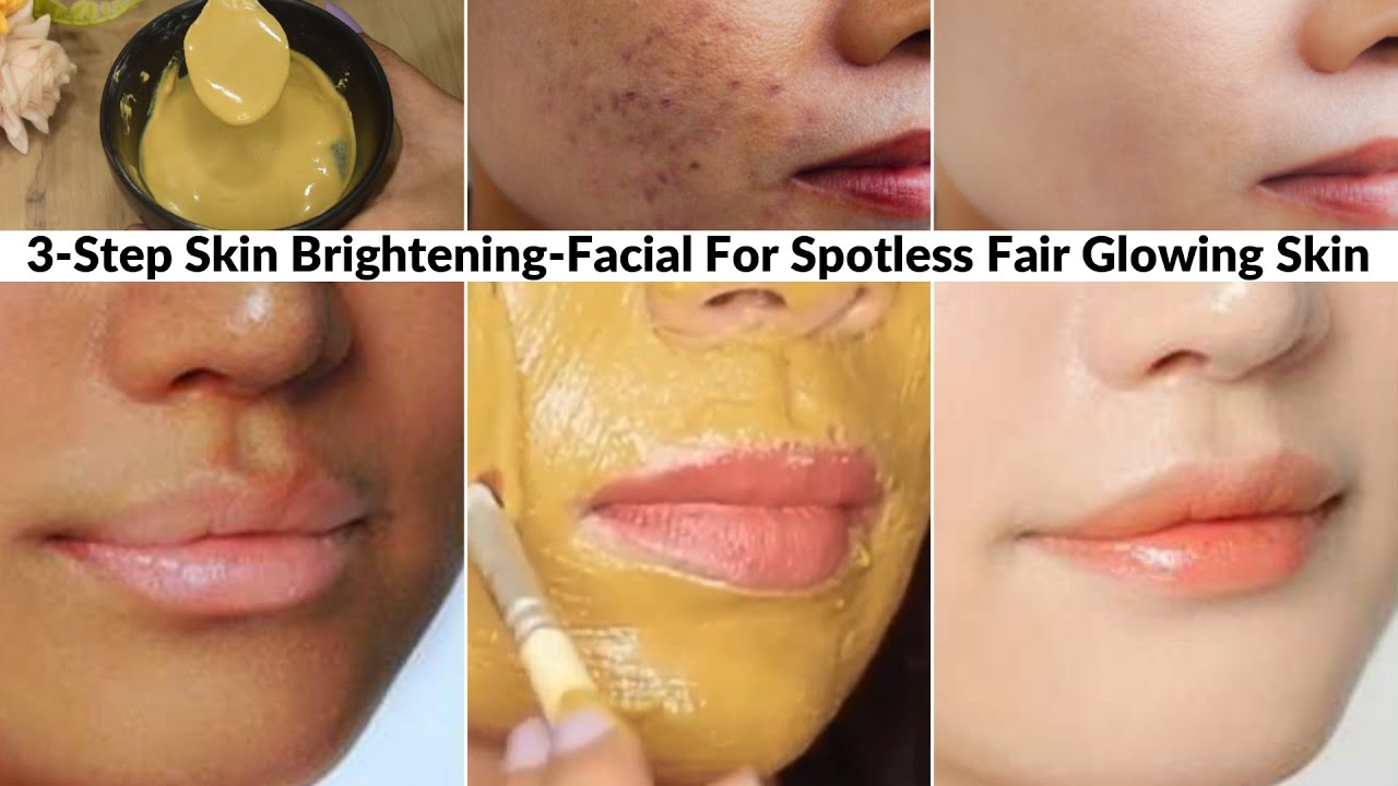 3-Step Multani Mitti Facial-Whitens Dark Skin-Clears Pigmentations & Spots-Gives Bright Glowing Skin
