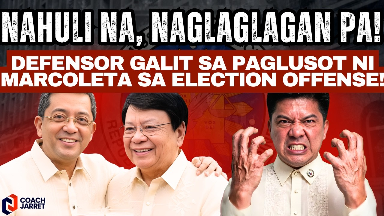 NAHULI NA, NAGLAGLAGAN PA! Defensor GALIT sa PAGLUSOT ni Marcoleta sa ELECTION OFFENSE!