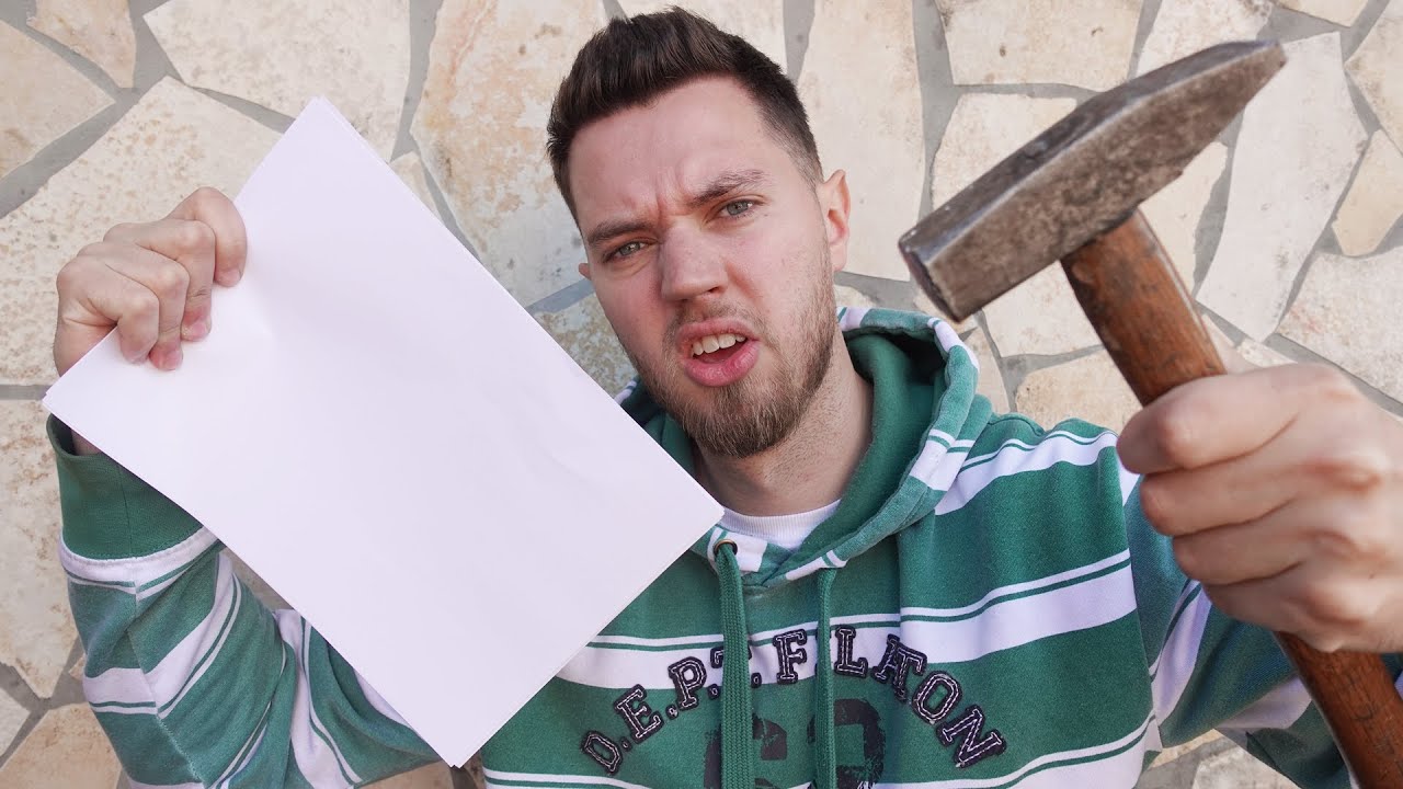 Stimmt es, dass man ein DIN A4 BLATT PAPIER nur 7 MAL FALTEN KANN? - Experiment