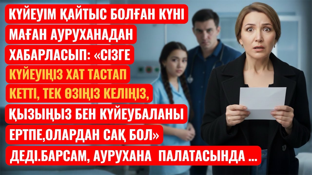 КҮЙЕУІМ ҚАЙТЫС БОЛҒАН КҮНІ,МАҒАН АУРУХАНАДАН ХАБАРЛАСЫП: «СІЗГЕ КҮЙЕУІҢІЗ ХАТ ТАСТАП КЕТТІ, ТЕК 