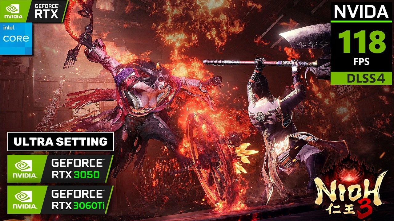 Nioh 3 on RTX 3050, RTX 3060Ti - Ultra Settings & DLSS 4