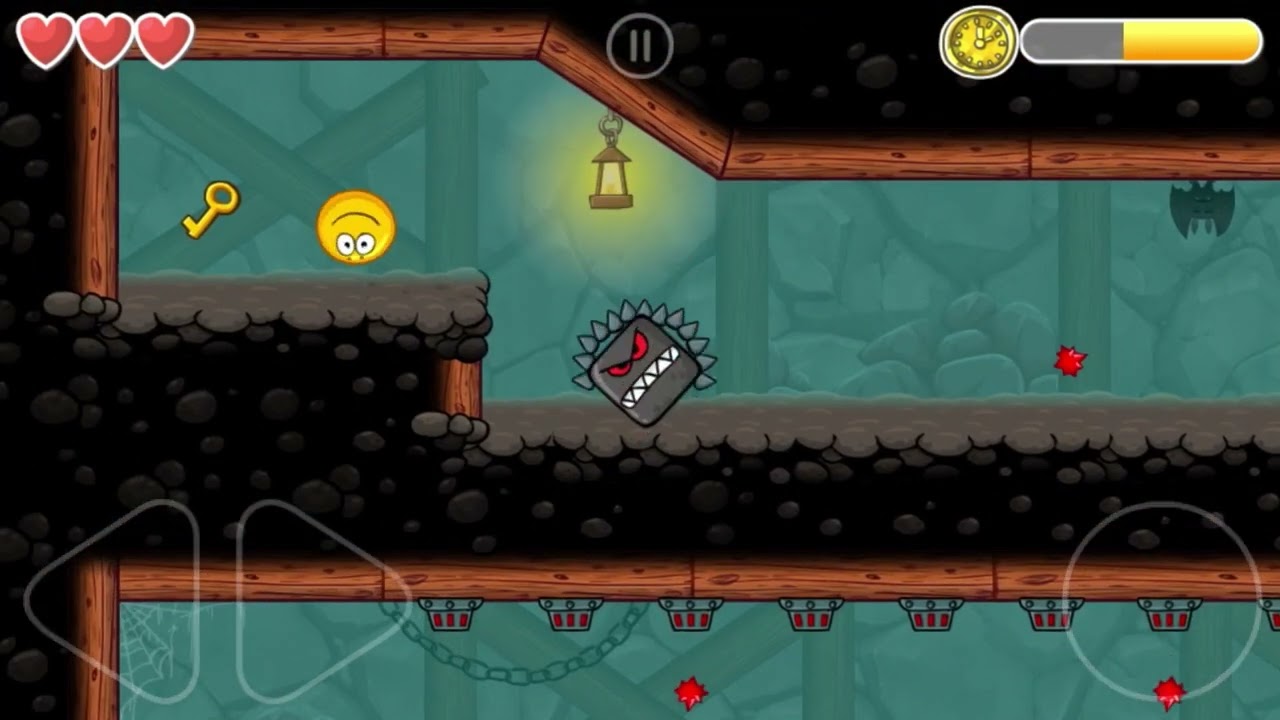 Level 73 - GOLD Clock - Red Ball 4 - Into The Caves - Time Challenge Race Guide Gameplay Pro