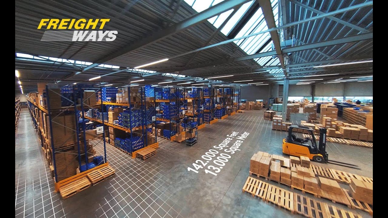 Corporate indoor FPV drone video - Freightways