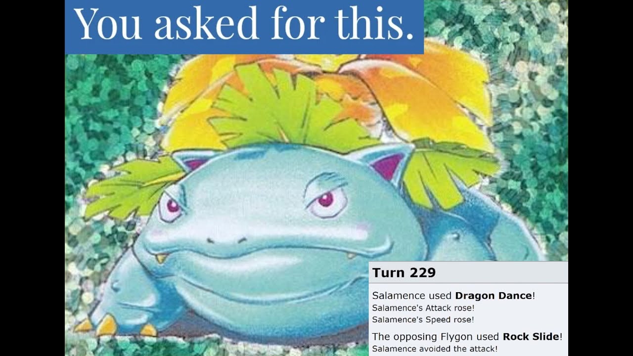Venusaur's Very long Victory lap