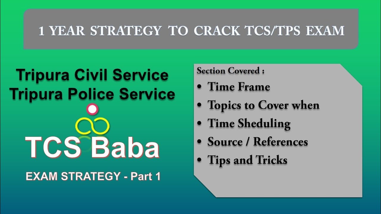[1.4 Strategy ] TCS TPS Preparation Strategy for 1 Year | Tripura Civil Service Exam | TPSC