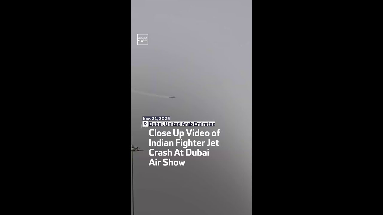 Close Up Video of Indian Fighter Jet Crash