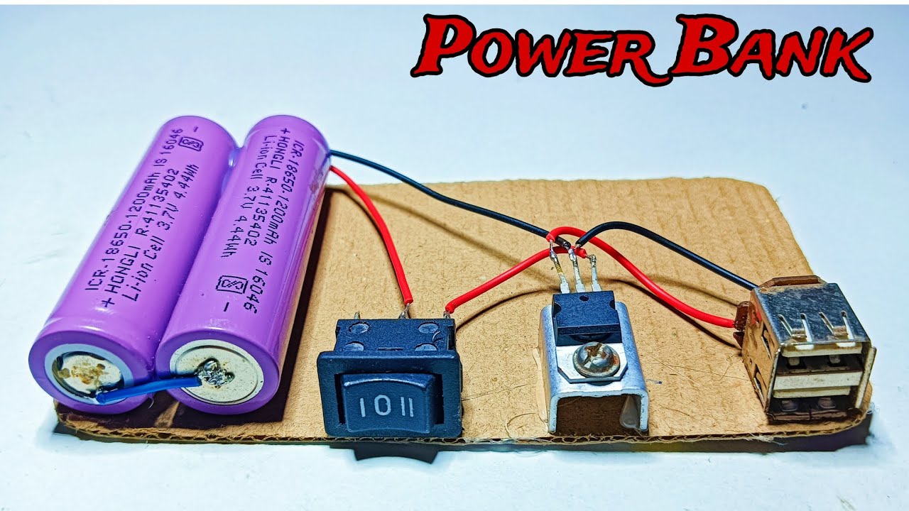 How to make Power Bank with using Lithium battery|| #powerbank #invention#diy