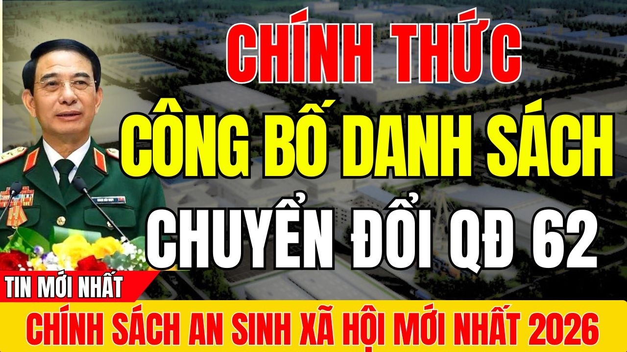 CHÍNH THỨC: Danh Sách Chuyển Diện QĐ62 ĐÃ CÓ – Kiểm Tra NGAY KẺO BỎ LỠ QUYỀN LỢI!#tintuc