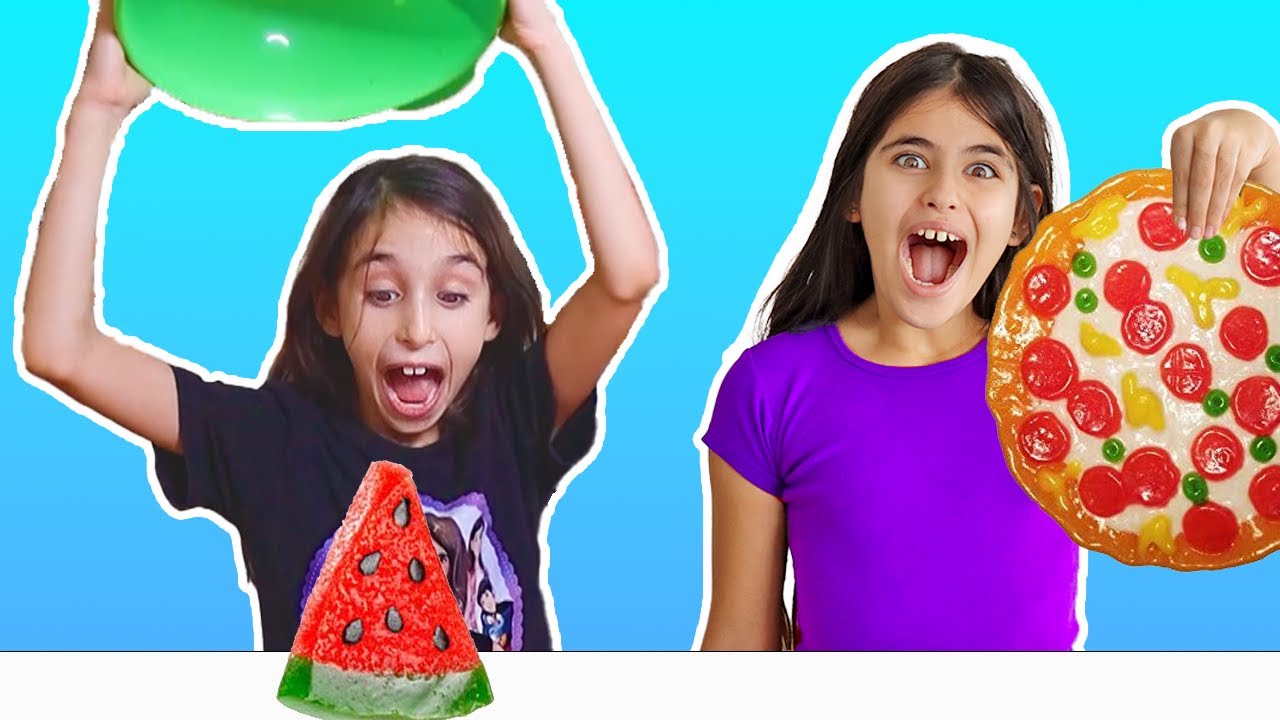 אתגר אוכל אמיתי VS אוכל סקווישי