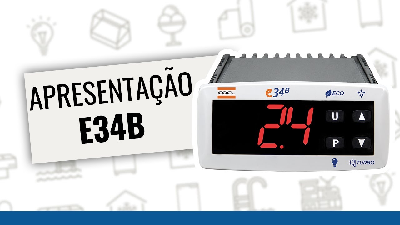 Controlador para refrigeração Coel E34B - apresentação, unboxing e parâmetros