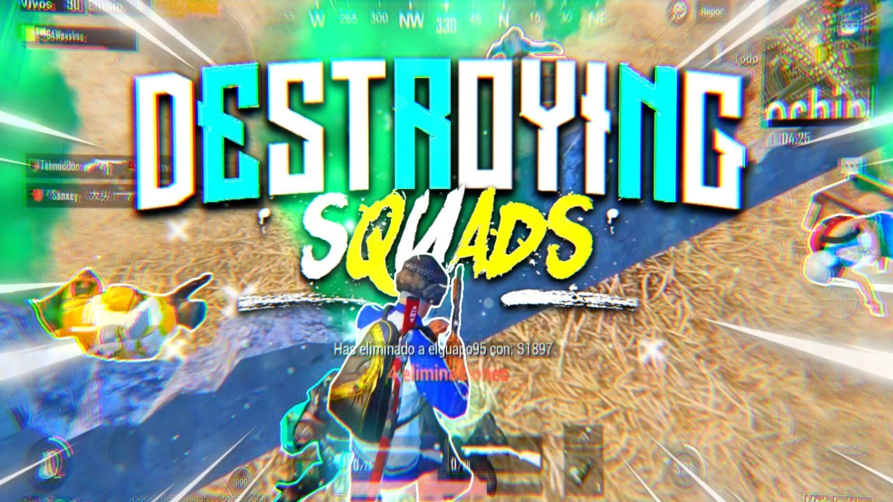 DESTROYING SQUADS IN ERANGEL - FULL GYRO + 3 FINGERS | PUBG MOBILE | PASBOG