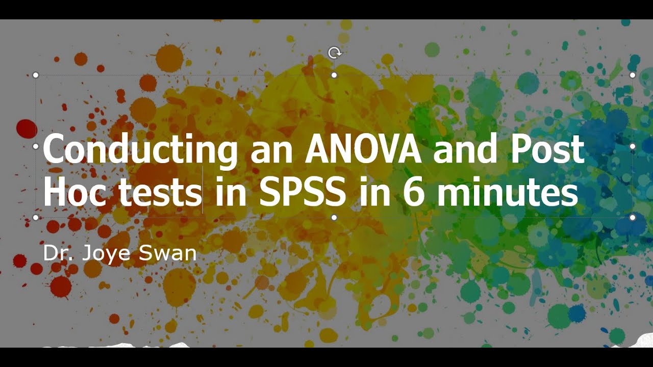 SPSS Simplified:  ANOVA with Post Hoc Test in SPSS