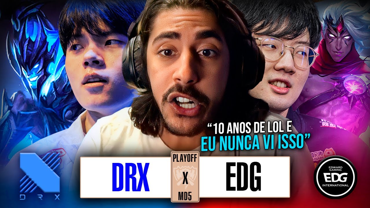 DRX x EDG - MAIOR HISTÓRIA DE SUPERAÇÃO DO MUNDIAL! | Playoffs DIA 4