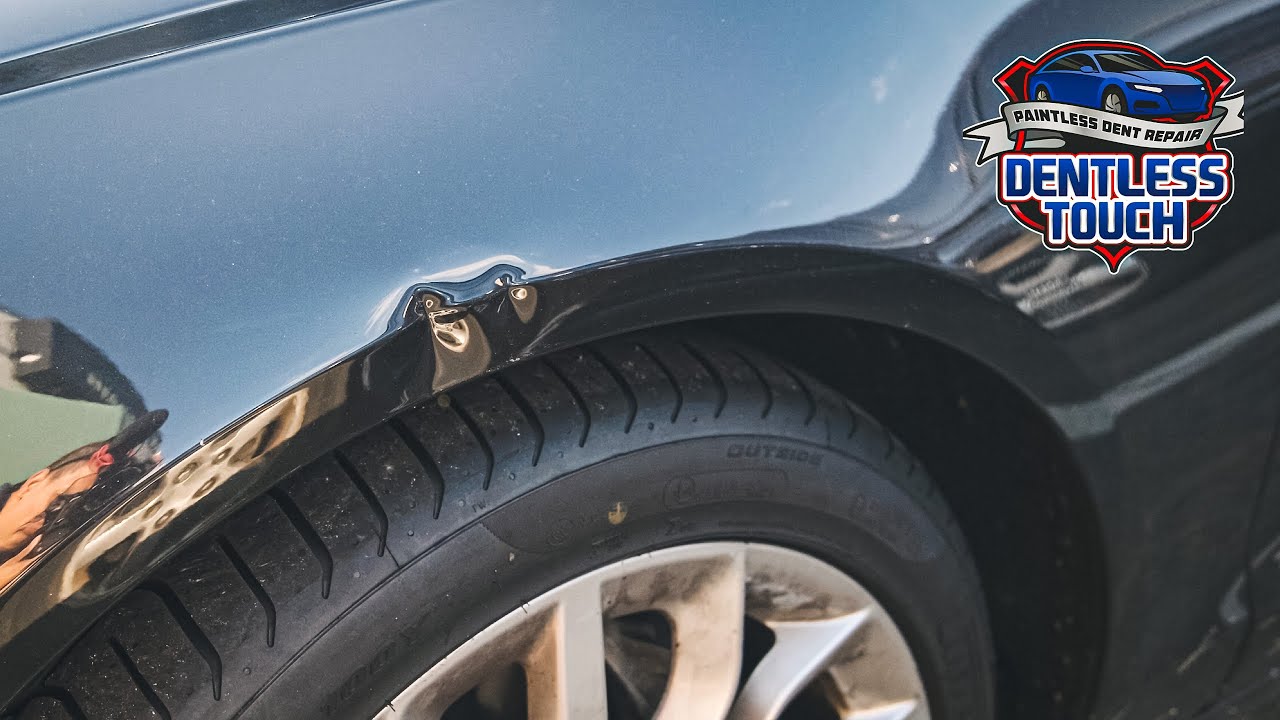 Why is it so Hard to Repair | Audi A6 Aluminum Fender Damage | Paintless Dent Repair