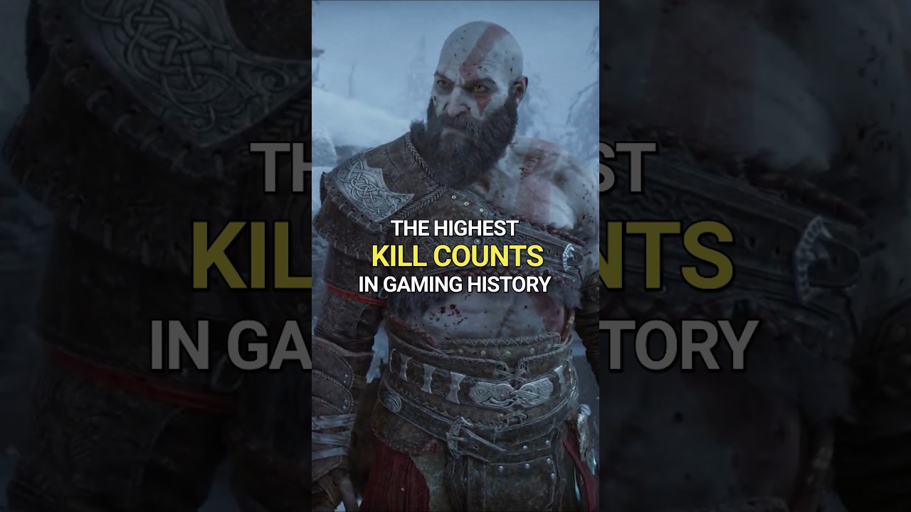 The Highest Kill Counts In Gaming History #shorts #gaming #gow #tlou #rdr2 #doom #thewitcher #halo