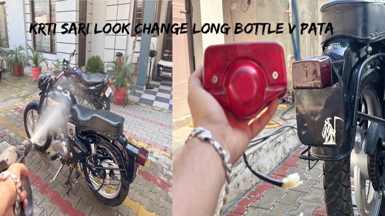 Bullet di krti sari look change long bottle v pata 🔥