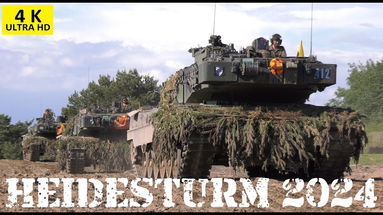 4Kᵁᴴᴰ Der komplette Film Bundeswehr Manöver Heidesturm 2024 im GÜZ Gefechtsübungszentrum des Heeres