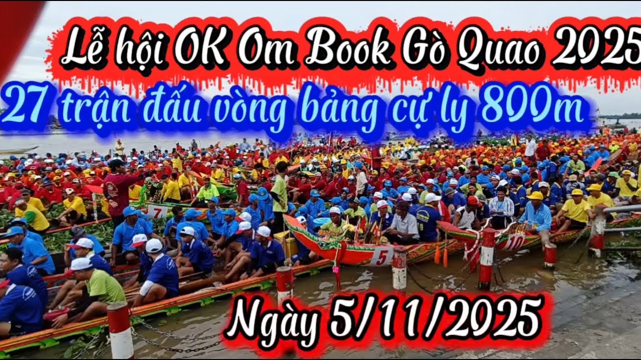 Vòng bảng cự ly 800m Nam, đua ghe ngo Gò Quao năm 2025 | Phương Vlogs 