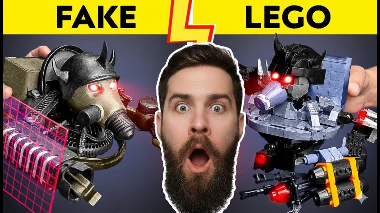 Neue Fake vs LEGO Herausforderung 💥 Wir erstellen wilde Skibidi Toilet-Charaktere 🏆🛠