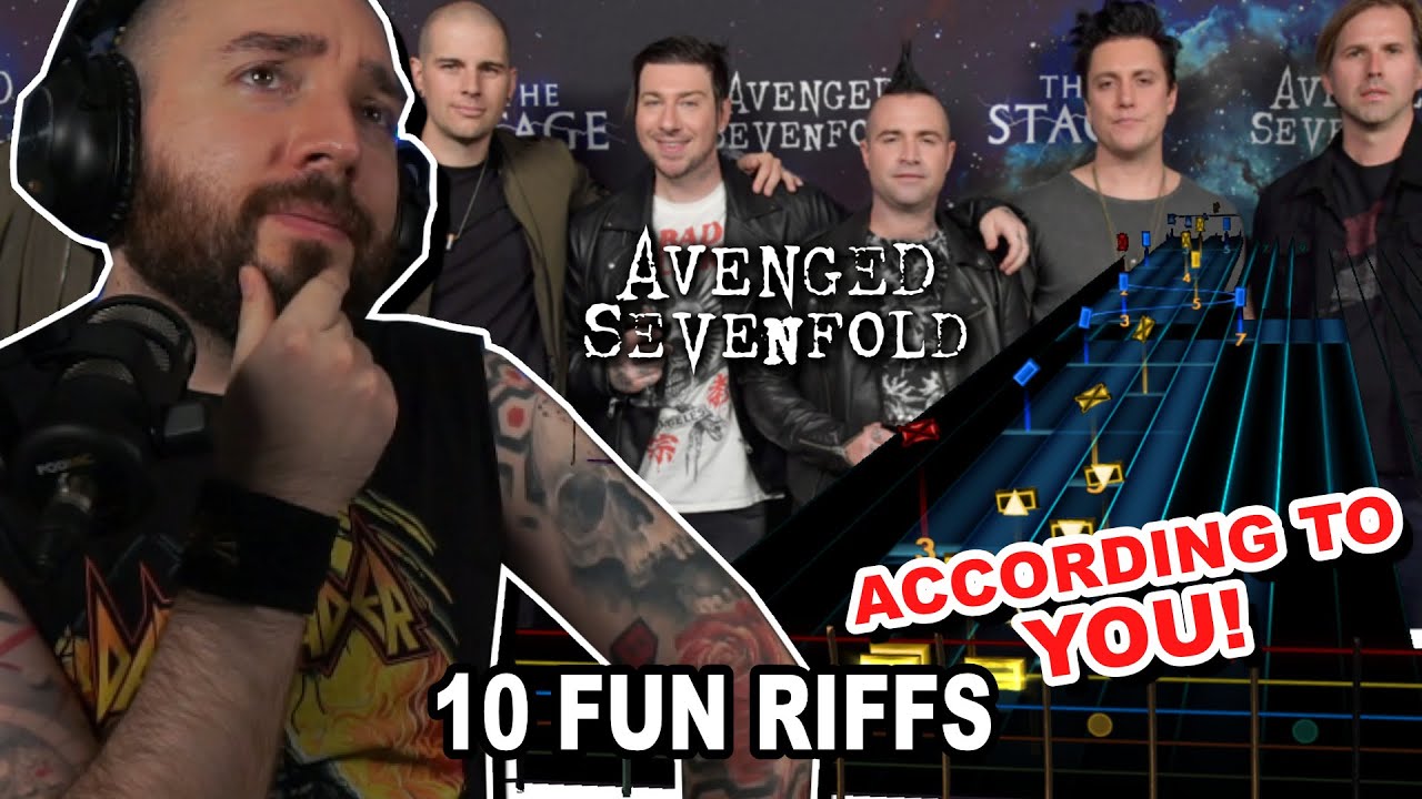 Top 10 BEST A7X Riffs in Rocksmith 2014 according to YOU!