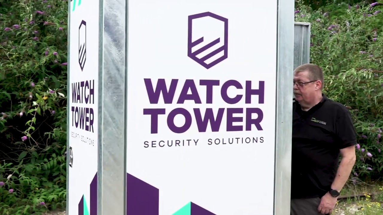 Securisez votre chantier avec la tour de videosurveillance Watchtower Security Solutions