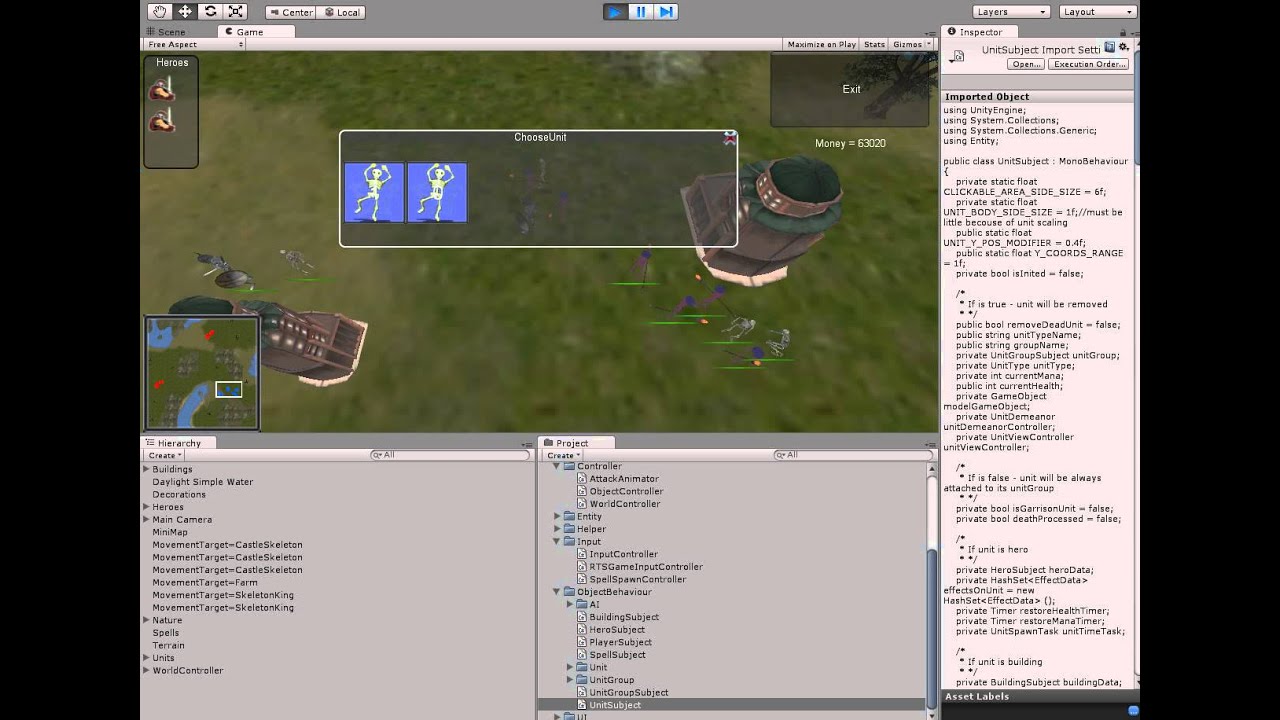 TouchRTS - Unity 3D real time strategy prototype