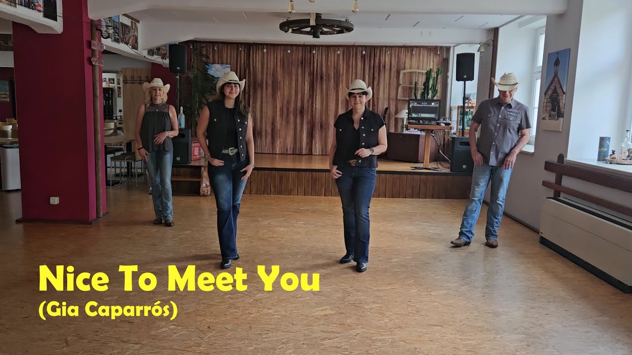 Line Dance NICE TO MEET YOU (Gia Caparrós) Teach / Dance