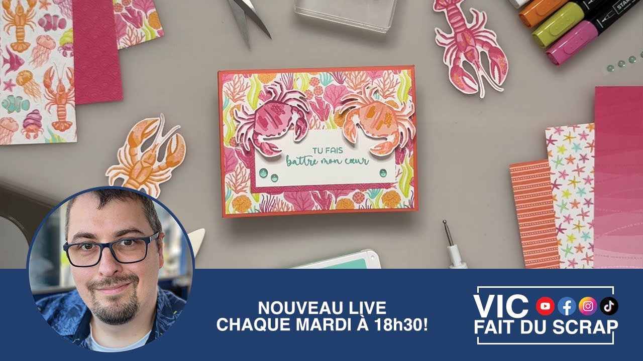 [Tuto Scrap] Carte Coquillage et sa Perle
