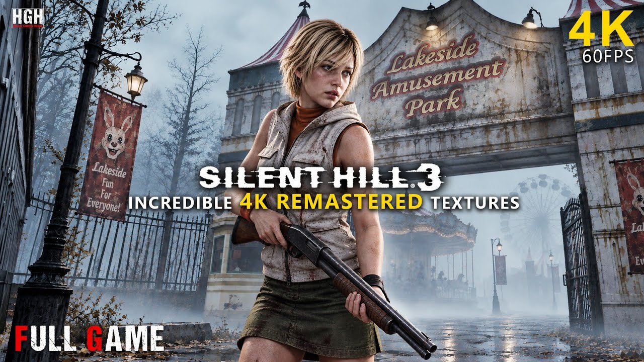 SILENT HILL 3 | 4K REMASTERED TEXTURES | 100% FULL GAME Walkthrough | ALL ITEMS | No Commentary