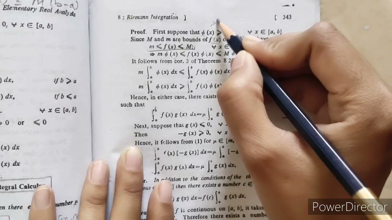 First and second mean value theorem (full proof) Riemann integral