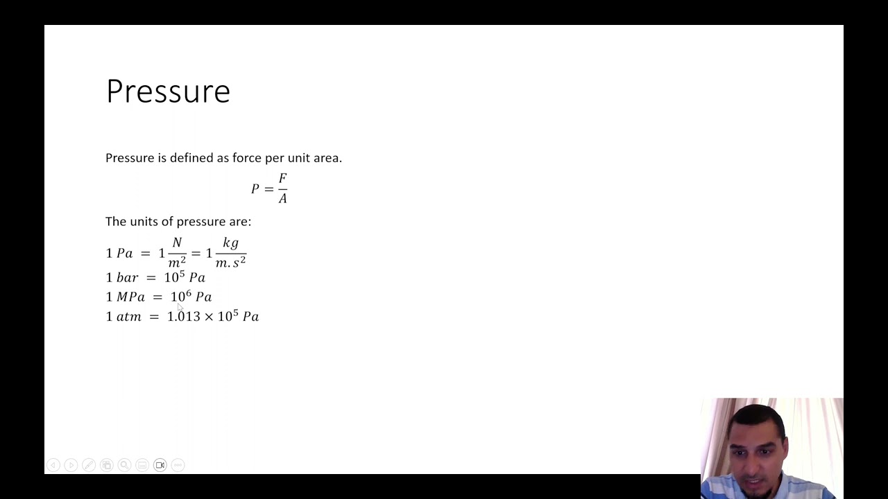 Fluid Mechanics in Arabic | 07 | Intro to fluid statics, Gauge and absolute pressure