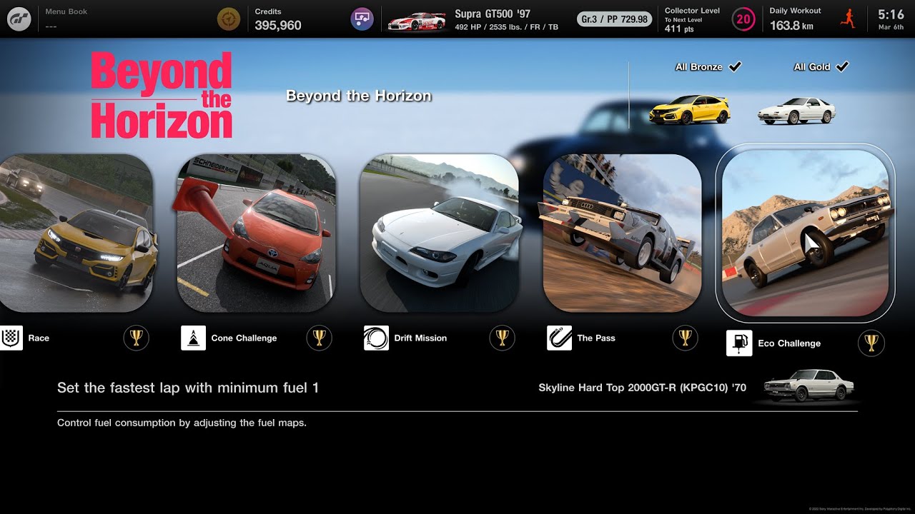 Gran Turismo 7 | Mission Challenge Beyond The Horizon Gold & Reward Cars [4K PS5]