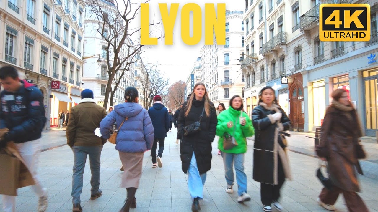 Winter Walk in Lyon France: Stroll Through the Streets of the Old Town