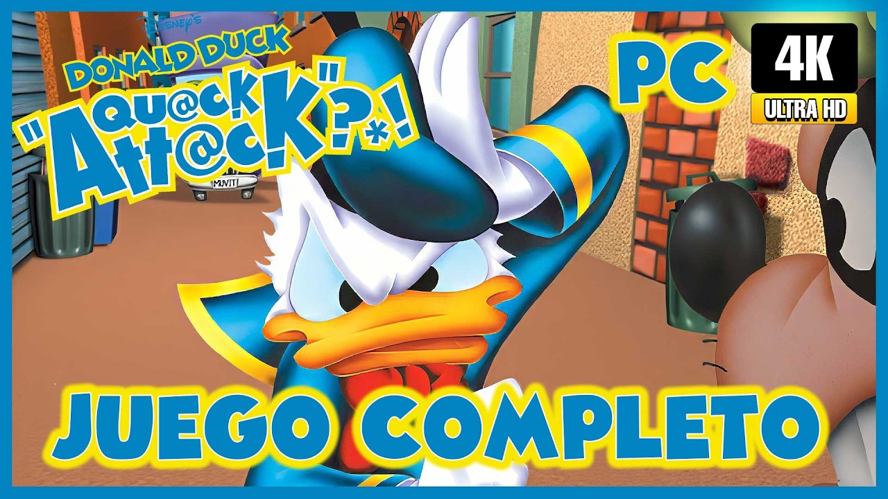 Pato Donald Quack Attack Juego Completo Español | Gameplay Longplay Walkthrough [4K 60ᶠᵖˢ] (PC UHD)