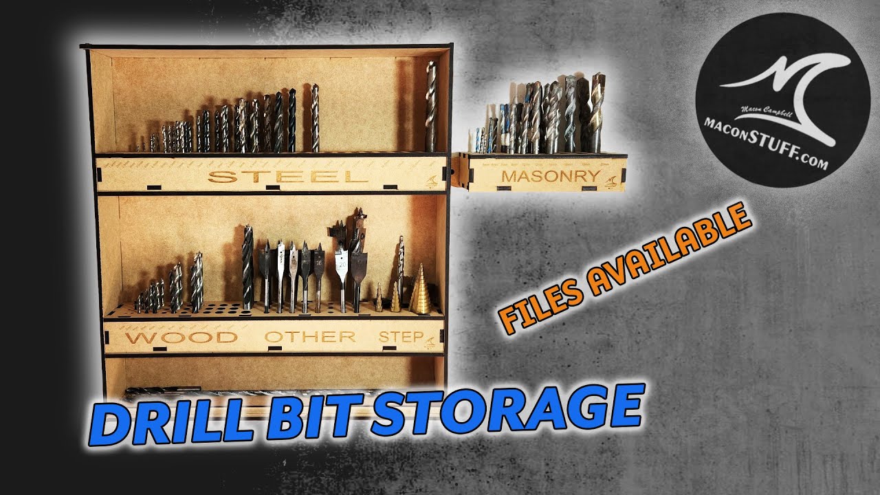 Drill Bit Storage with the Laser - Files Available