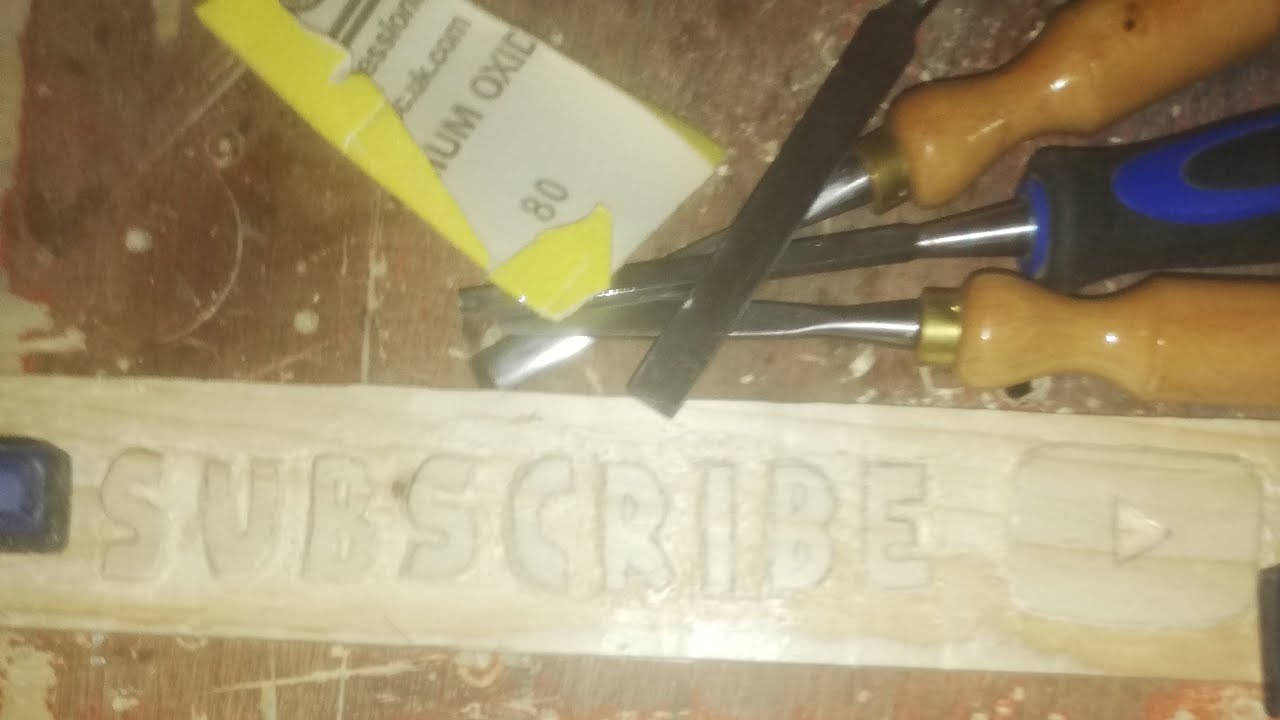 LIVE⏺️LETS Finish carving/sand  my subscribe plak for my YouTube banner ⚒️