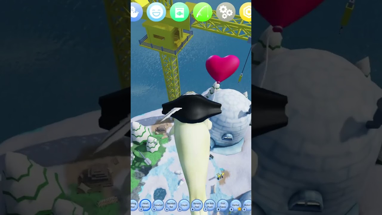 Can Cool seal reach top of Iceberg using just balloon? #Beasillyseal #Shorts #roblox #Silly_Coolseal
