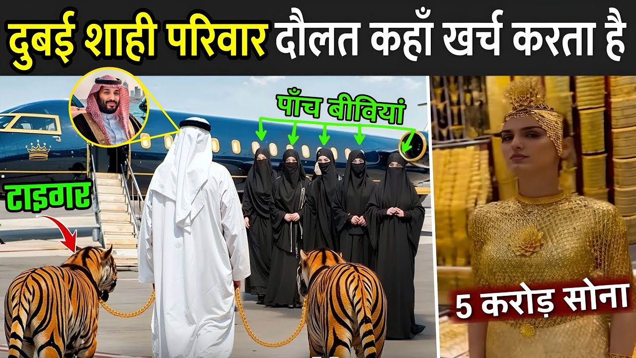 दुबई शाही परिवार दौलत कहाँ खर्च करता है ?  | Luxury Lifestyle Of Dubai Prince Sheikh