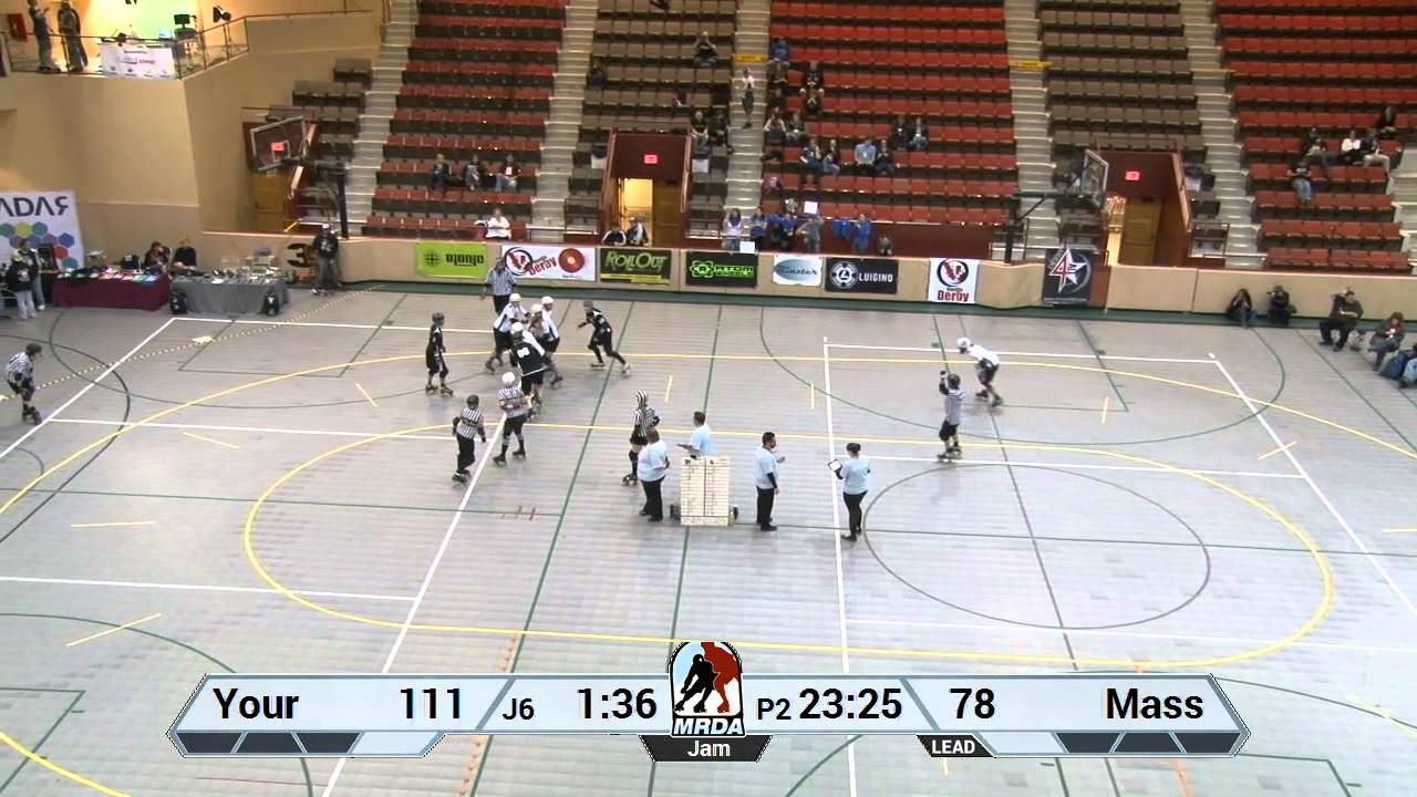2013 MRDA Championships on WFTDA.tv - Your Mom vs. Mass Maelstrom