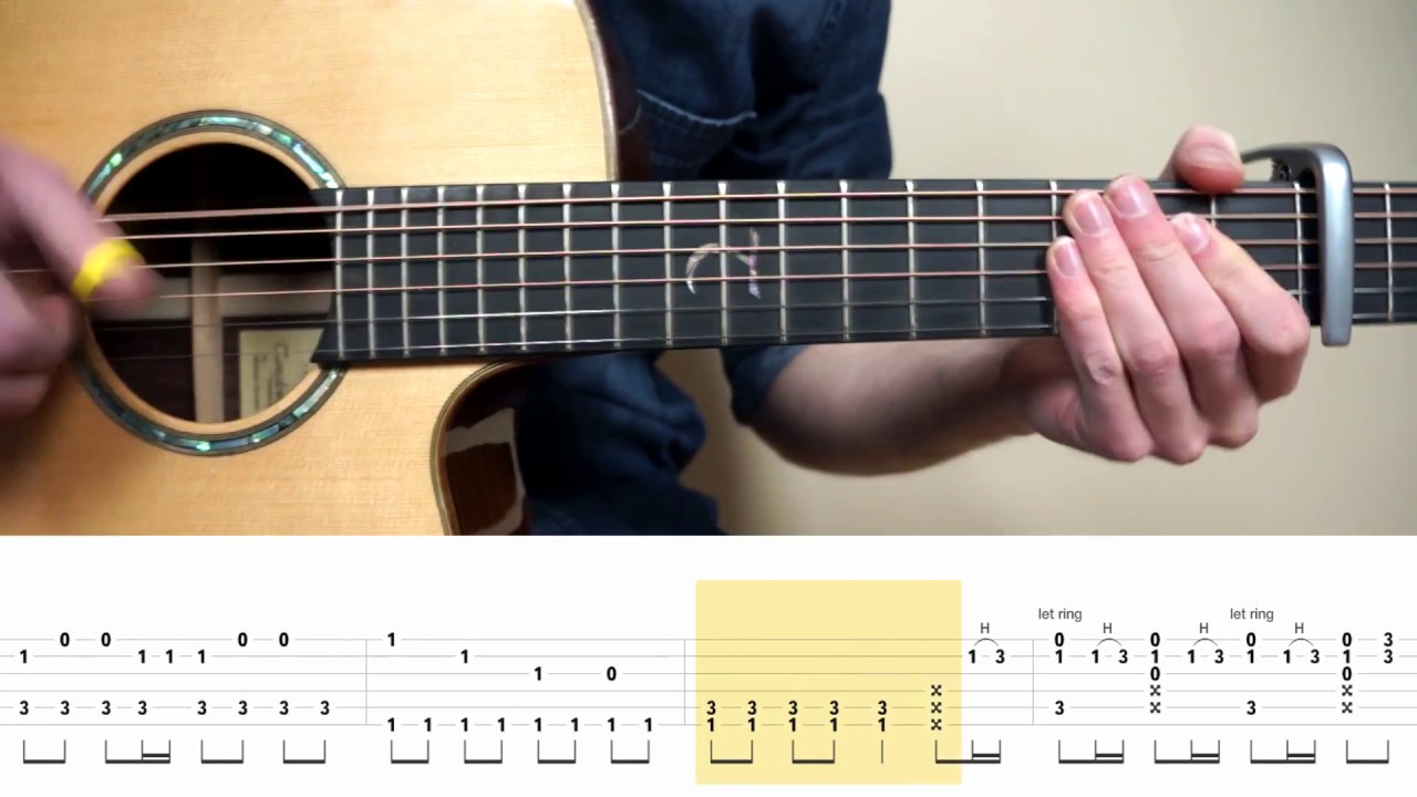 Alessia Cara/Auli'i Cravalho - How Far I'll Go (Moana) - Fingerstyle Guitar TABS Tutorial (Lesson)