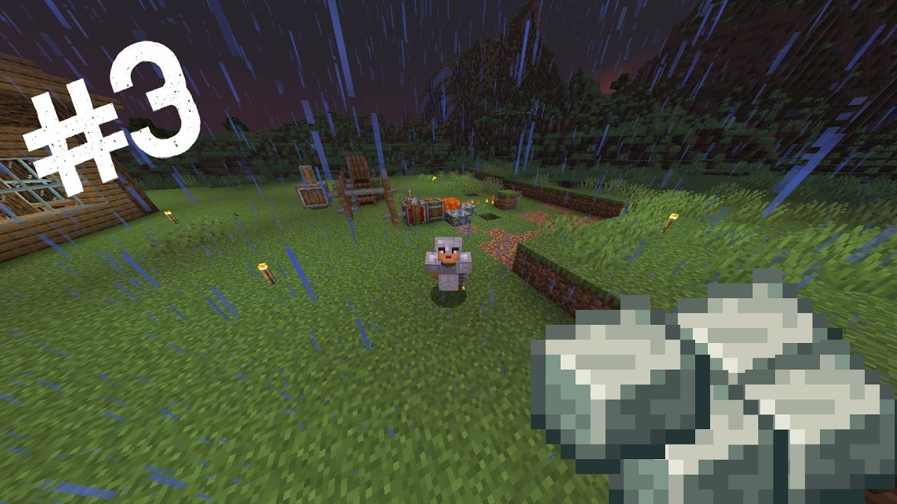 MIS PRIMEROS MECANISMOS CON EL MOD CREATE | MINECRAFT SURVIVAL DESDE 0 #3