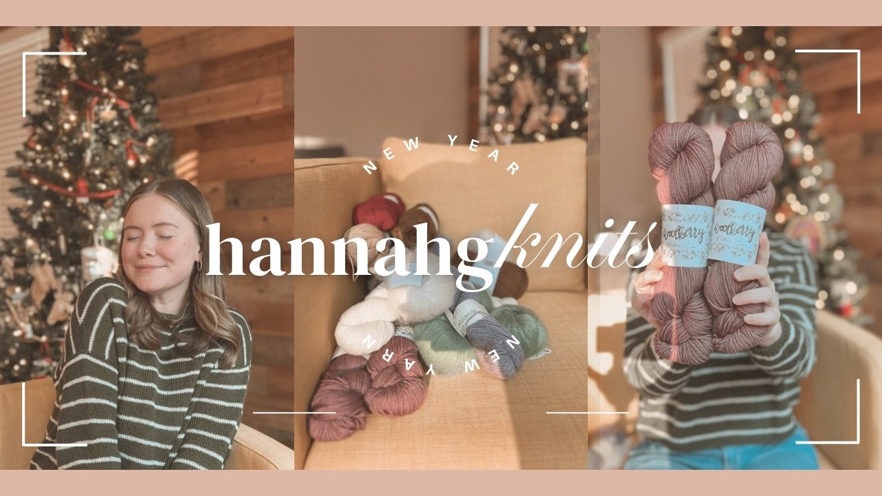 New Year, New Yarn / Woolberry Fiber Co, Self Striping Sock, Sandnes Garn, Holiday Doodle Yarn