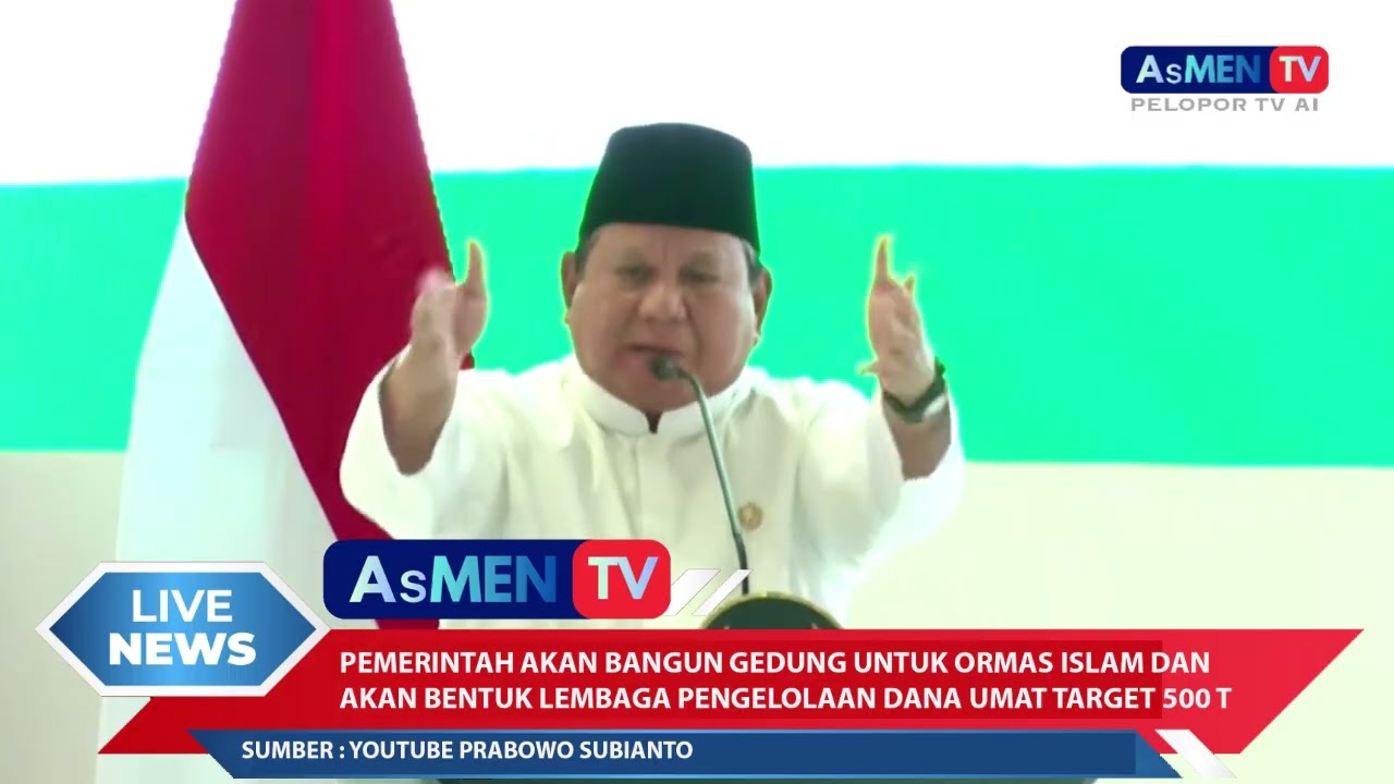 GEDUNG UNTUK ORMAS ISLAM DAN LEMBAGA PENGELOLA DANA UMAT TARGET 500 TRILYUN RUPIAH